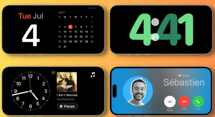 宜君苹果手机维修分享iOS17横屏充电待机显示有什么好处 