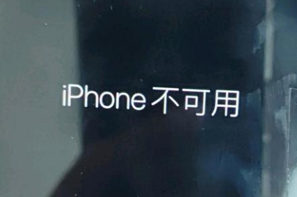 宜君苹果服务网点分享锁屏界面显示“iPhone 不可用”如何解决 